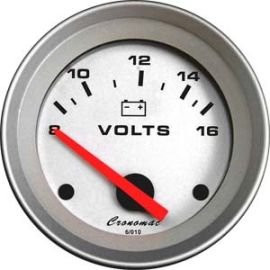 Voltímetro / 52mm /Elétr. / 12V / Racing - Cronomac