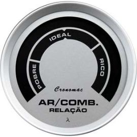 Hallmeter / 52mm / Comum / Racing / Prata - CRONOMAC