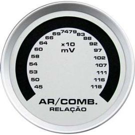 Hallmeter / 52mm / Escala / Racing / Prata - CRONOMAC