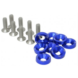 Arruela Fender C/ Parafuso - Azul M6 - Metal Horse