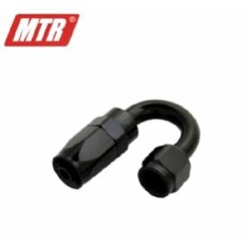 CONEXÃO MTR 6AN 180 GRAUS - Preta