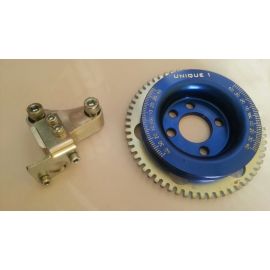 Roda Fônica VW AP 8v + Suporte Sensor - Unique One Azul
