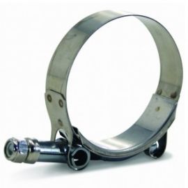 Abraçadeira 100% Inox tipo T / Tucho / T-Clamp para mangotes de 3-1/2" polegadas (D.I 97-105mm) - Metal Horse
