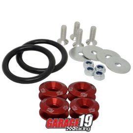 Anilha trava de para-choque esportiva (Quick Release) - Vermelho - MetalHorse