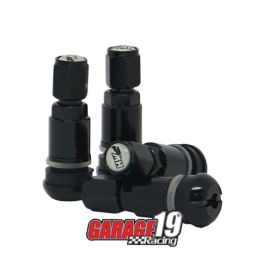 Válvula para roda esportiva em alumínio (pneu) - PRETO - MetalHorse