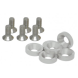 Arruela Fender C/ Parafuso - Prata M8 - Metal Horse