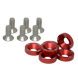 Arruela Fender C/ Parafuso - Vermelha M8 - Metal Horse