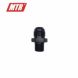 Niple 10AN x 3/8 NPT Preto
