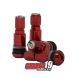 Válvula para roda esportiva em alumínio (pneu) - VERMELHO - MetalHorse