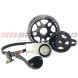 Kit de polias Poly-V com roda fônica para VW Aircooled / Fusca e derivados (Preto)-Black