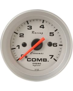 Man.Pres./Combustível 52mm Mecânico / 0-7kg / Racing Prata