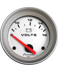 Voltímetro / 52mm /Elétr. / 12V / Racing - Cronomac