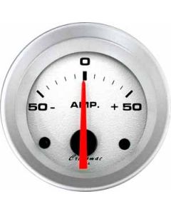 Amperímetro / 52mm / Racing / Prata - Cronomac
