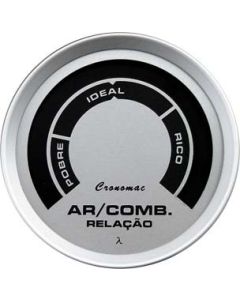 Hallmeter / 52mm / Comum / Racing / Prata - CRONOMAC