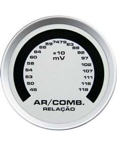Hallmeter / 52mm / Escala / Racing / Prata - CRONOMAC