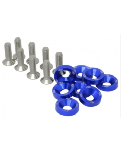 Arruela Fender C/ Parafuso - Azul M6 - Metal Horse