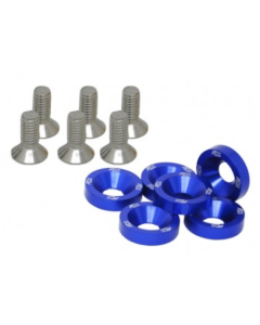 Arruela Fender C/ Parafuso - Azul M8 - Metal Horse