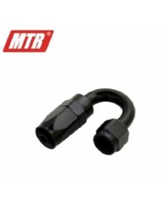 CONEXÃO MTR 6AN 180 GRAUS - Preta