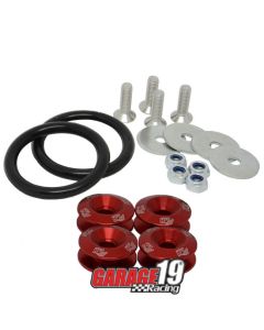Anilha trava de para-choque esportiva (Quick Release) - Vermelho - MetalHorse