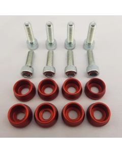 Arruela Fender C/ Parafuso - Vermelho M6