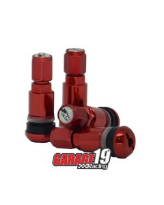 Válvula para roda esportiva em alumínio (pneu) - VERMELHO - MetalHorse