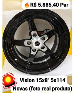 Roda Vision RTS - Aro 15" Tala 8" - 5x114